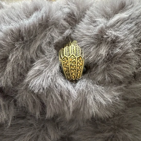 Kurt Geiger Faux Fur Chain Strap Bag - Picture 2 of 6